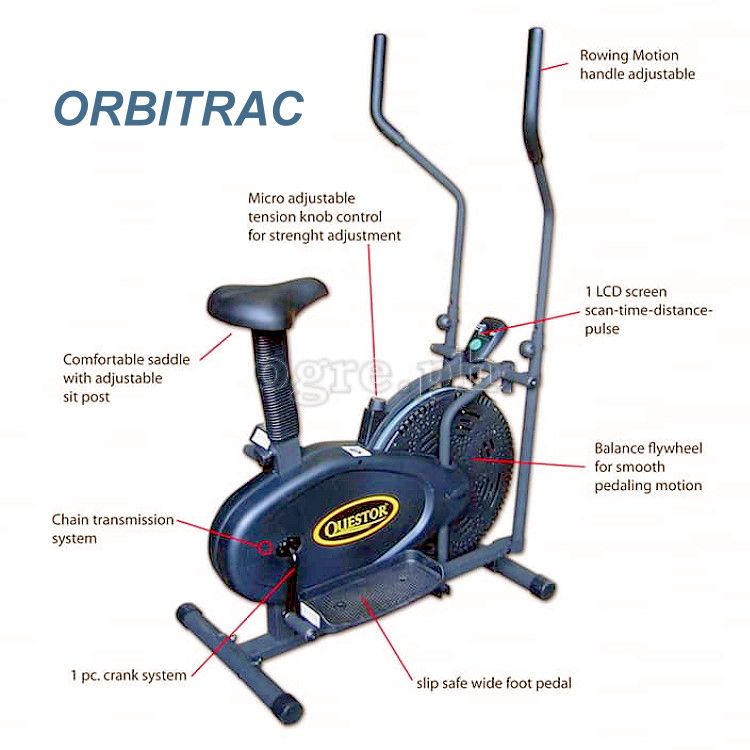 ST-2018A Orbitrac Elliptical Trainer with Saddle