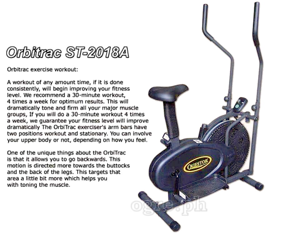 ST-2018A Orbitrac Elliptical Trainer with Saddle