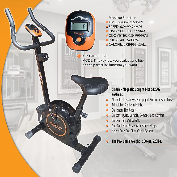 ST-2809 Classic Magnetic Upright Bike