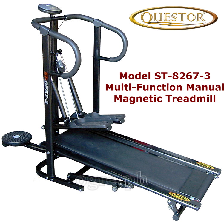 ST-8267 Multi Function Manual Magnetic Treadmill