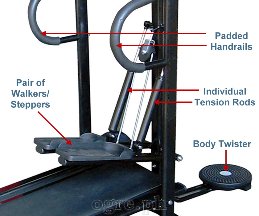 ST-8267 Multi Function Manual Magnetic Treadmill