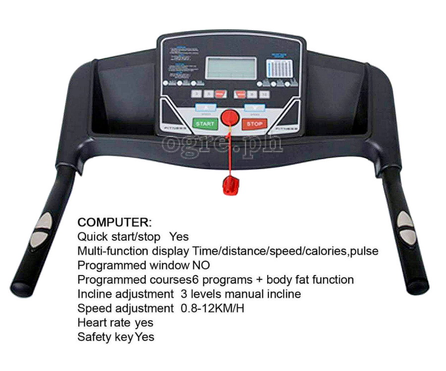 T-2000E Foldable Motorized Treadmill