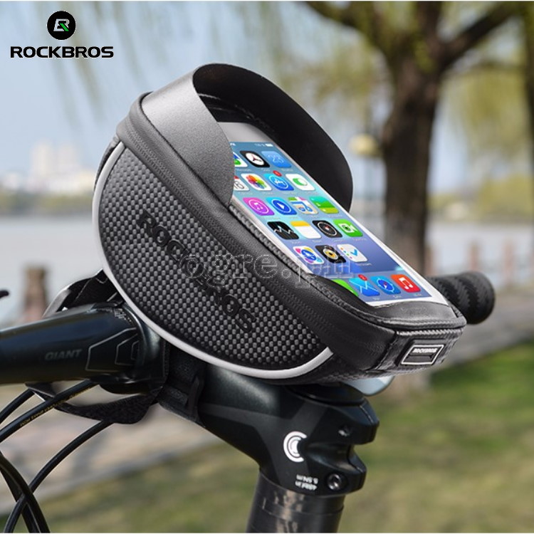 010-4BK Waterproof Bike Handlebar Bag with 6.0 Inch TouchScreen Phone Case