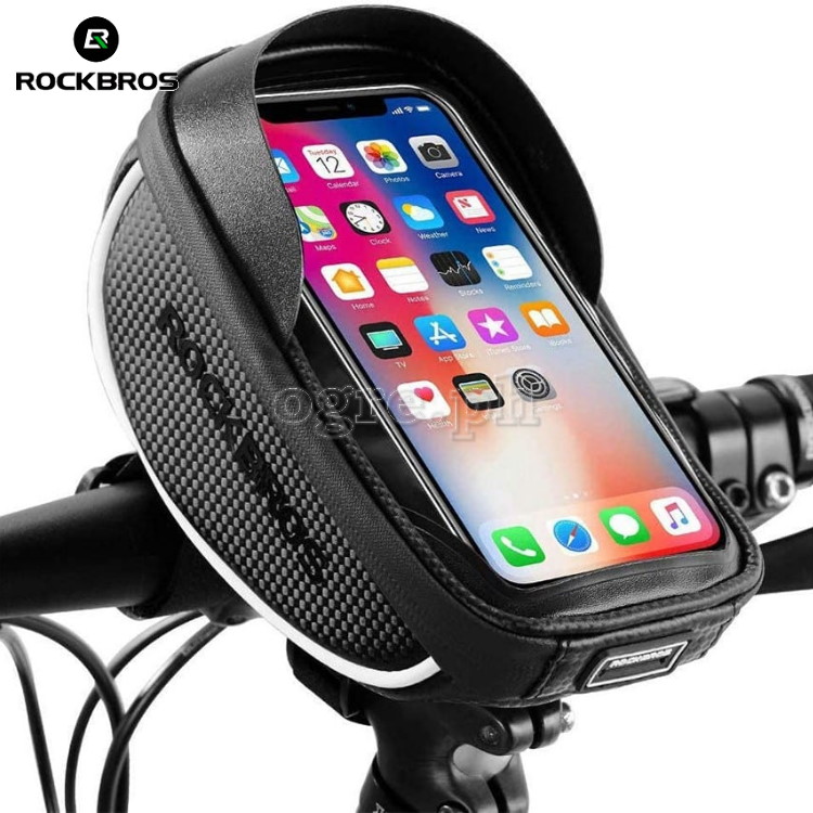 010-4BK Waterproof Bike Handlebar Bag with 6.0 Inch TouchScreen Phone Case
