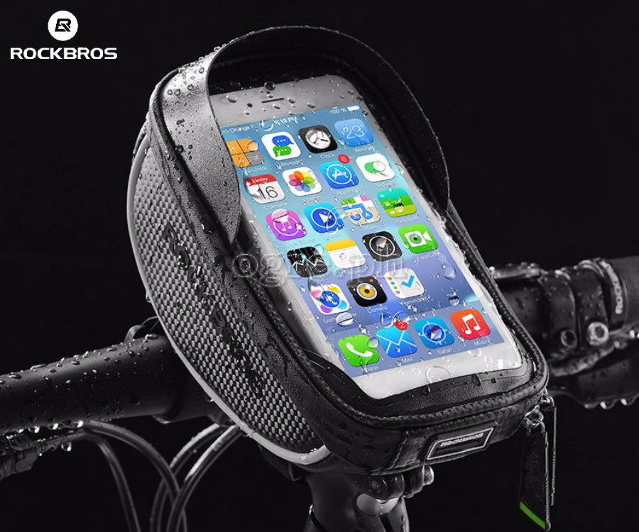 010-4BK Waterproof Bike Handlebar Bag with 6.0 Inch TouchScreen Phone Case