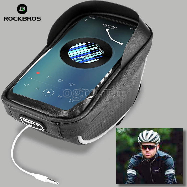 010-4BK Waterproof Bike Handlebar Bag with 6.0 Inch TouchScreen Phone Case