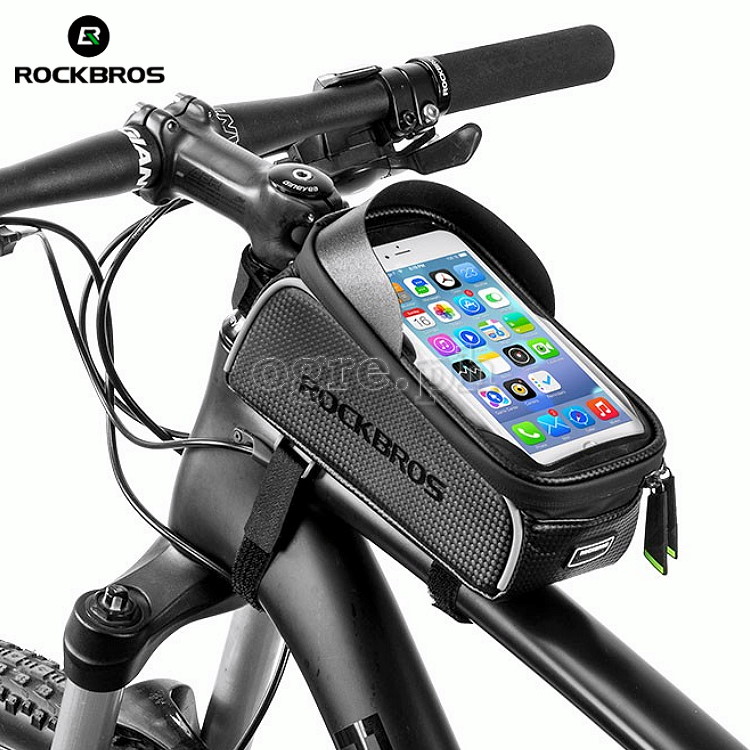 017-1BK Waterproof Bike Frame Bag with 6.0 Inch TouchScreen Phone Case