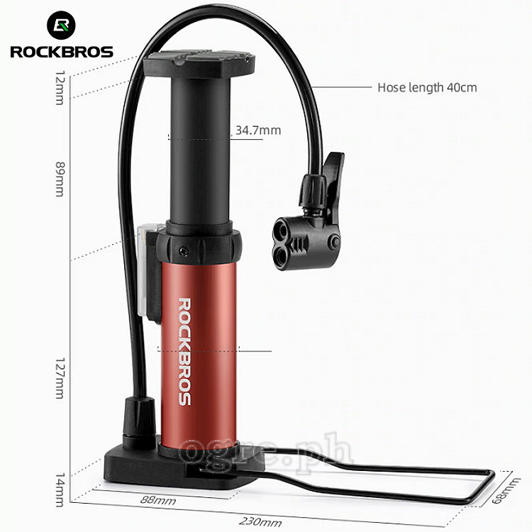 4522L High Pressure 80psi Aluminum Alloy Foot Activated Pump / Air Inflator