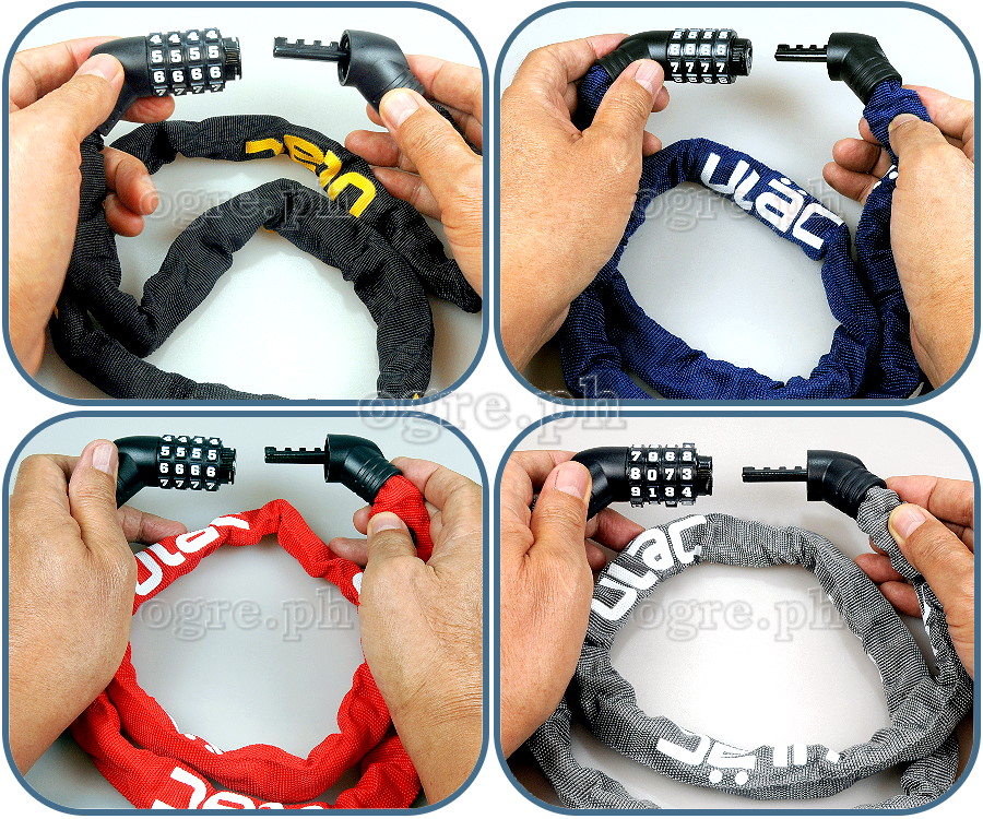 A600C 4-Digit Code Type Anti-Theft Chain Lock 1.2m