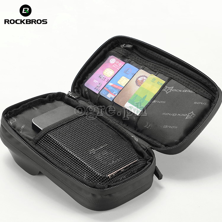 B31-BK Waterproof 360° Bike Handlebar Bag with 6.0 Inch TouchScreen Phone Case