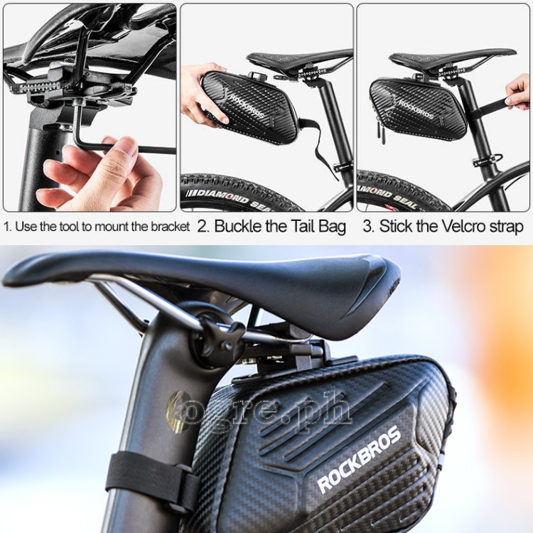 B59 Hard Shell Saddle Bag with Quick-Release Mount (1.5L)
