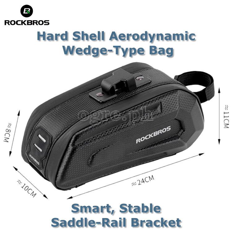 B69 Hard Shell Saddle Bag wth Quick-Release Mount (1.7L)