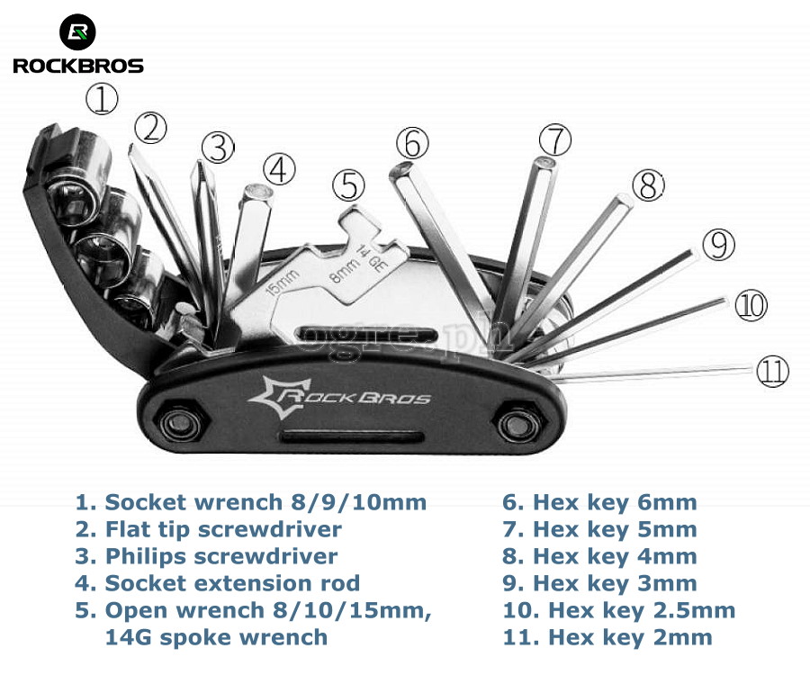 GJ1601 16 in 1 Multifunction Folding Tools Set