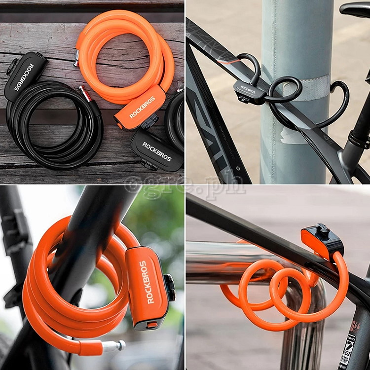 RKS515 Key Type Anti-Theft Cable Lock 1.1m with Mounting Bracket