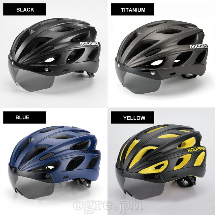 TT-16 Cycling Helmet with Removable Brim and Polarized Goggles