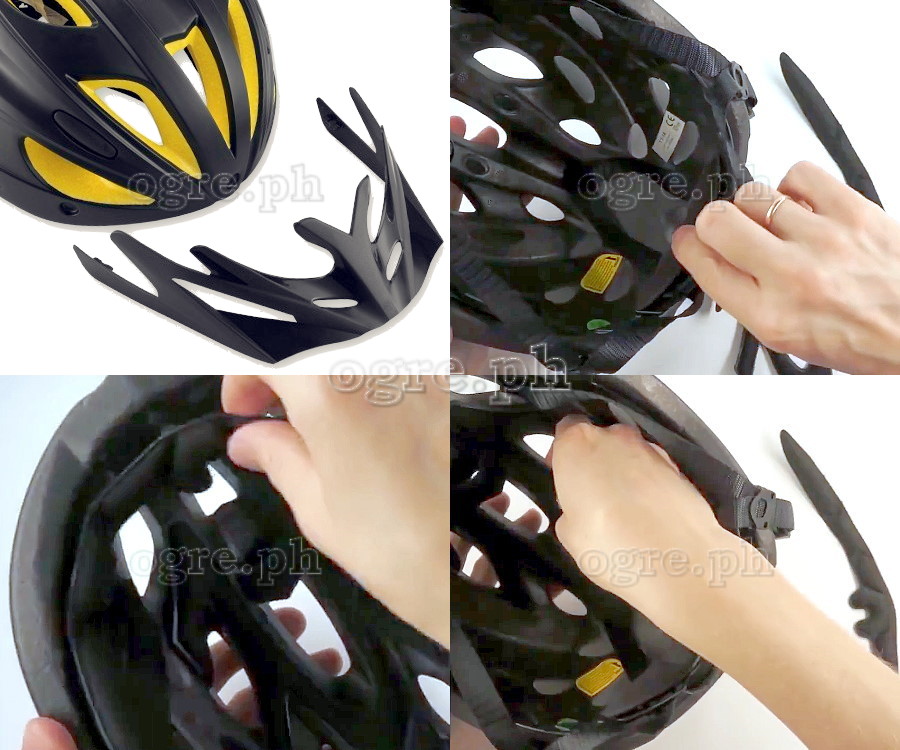 TT-16 Cycling Helmet with Removable Brim and Polarized Goggles