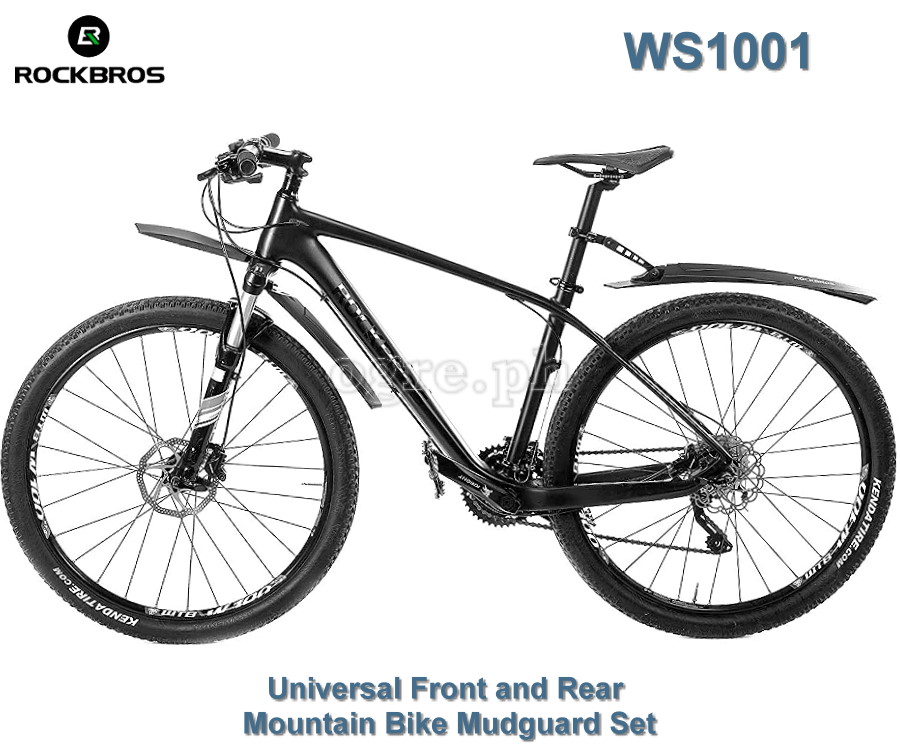 WS1001 Universal Front and Rear MTB Mudguard Set