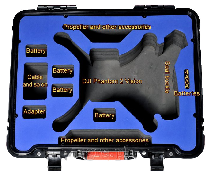 DJ-A3200 SmaCase DJ-A3200 Military Grade Quadcopter Hard Case