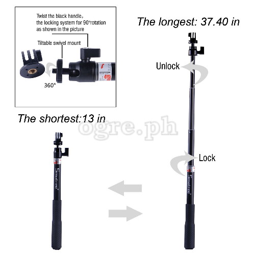 Q3 Telescoping Pole with Mini Folding Tripod