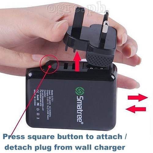 S-TC1 Dual USB Port AC Wall Charger / DC Car Adapter