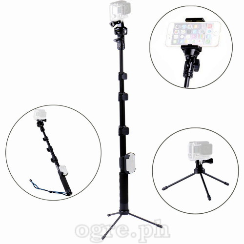 Y2 Telescoping Pole with Remote Clip and Mini Tripod