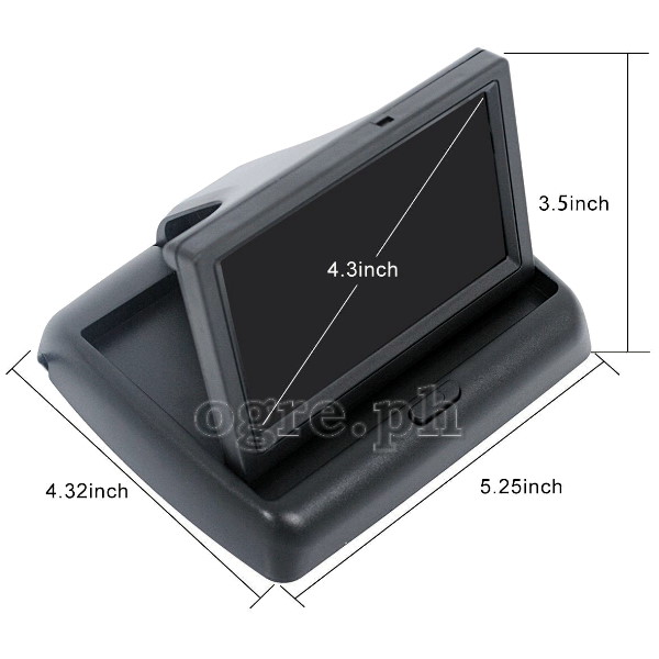 TFT-043 4.3” TFT LCD Monitor with Foldable Base