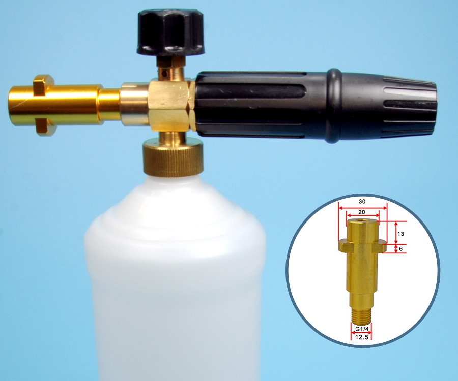 PWF-03A Professional Snow Foam Lance Kit for Karcher K Series (Brass Body / Alloy Adapter)
