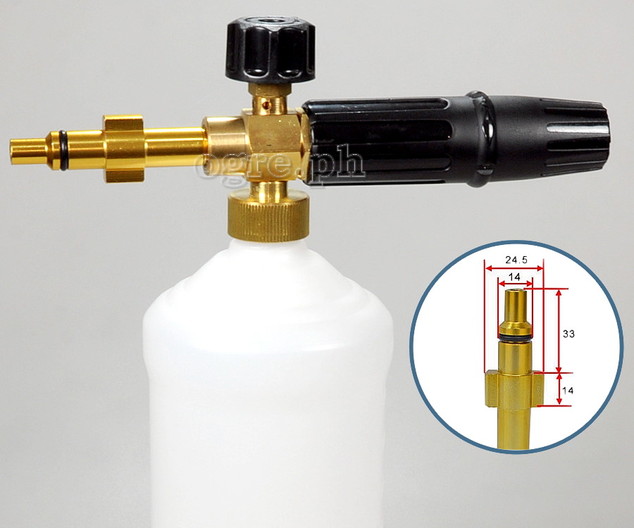 PWF-06A Professional Snow Foam Lance Kit for Lavor (Brass Body / Alloy Adapter)