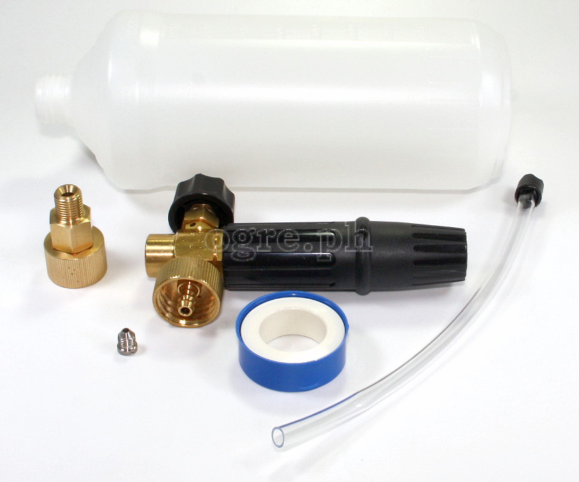 PWF-04B Professional Snow Foam Lance Kit for Karcher HD/HDS Series (Brass Body / Brass Twist Lock Adapter)