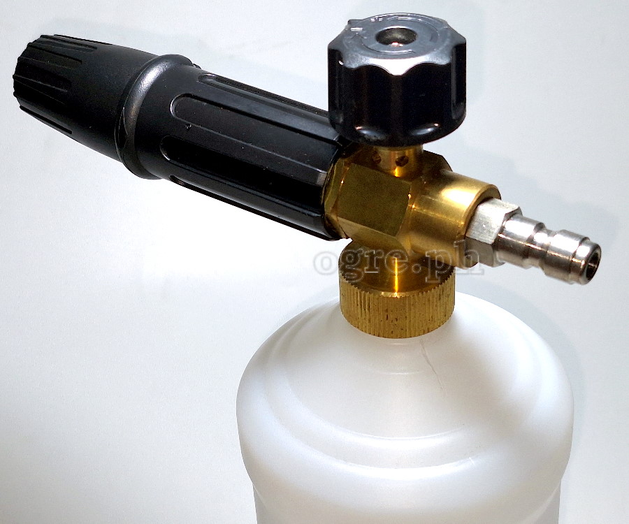 PWF-09 Professional Snow Foam Lance Kit with Quick-Connect Plug (Brass Body / Stainles Steel Connector)
