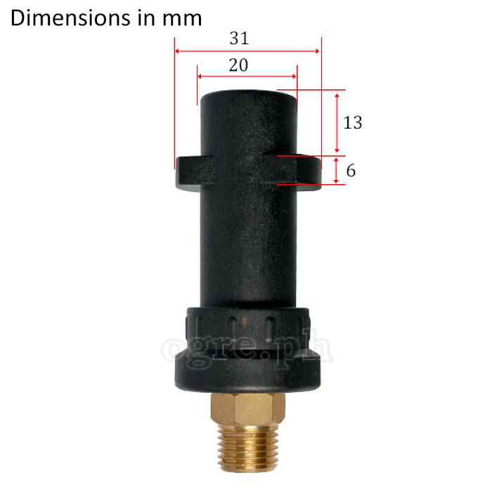 PWFP-03 Snow Foam Lance Kit for Karcher K Series (Polymer Body / Polymer Adapter)