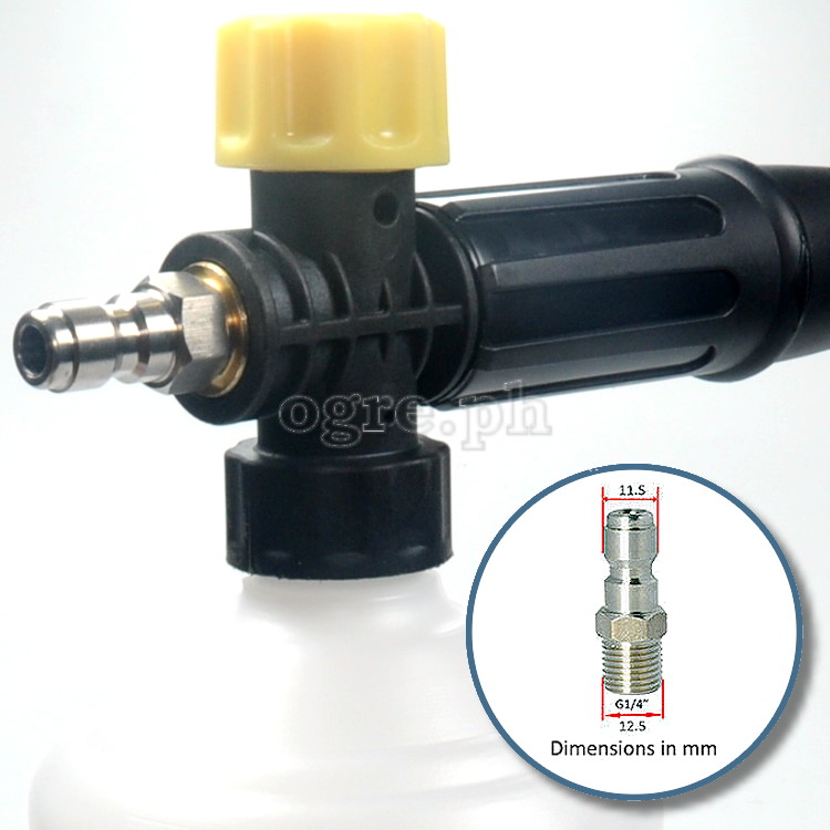 PWFP-09 Snow Foam Lance Kit with Quick-Connect Plug (Polymer Body / Stainless Steel Adapter)