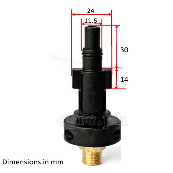 PWLA-01 Wash Gun / Foam Lance Polymer Adapter for Bosch/AR/Black&Decker Pressure Washers