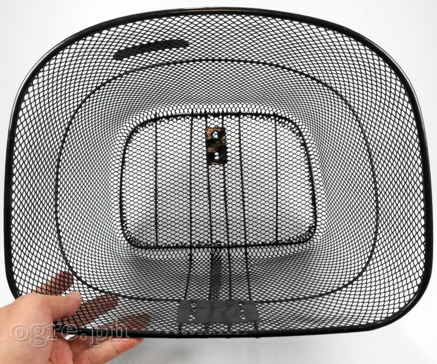 BSK-MM02BS Metal Mesh Basket with Full Set Mounting Hardware (Headset Bracket and Front Axle Support Bar)