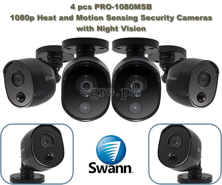 SWDVK-845804V 4-Camera 8-Channel 1080p HD Security System with 1Tb DVR (Refurbished Australian Surplus)