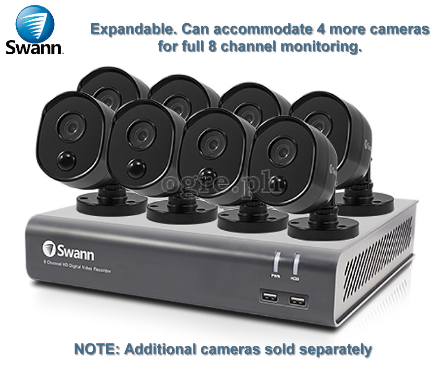 SWDVK-845804V 4-Camera 8-Channel 1080p HD Security System with 1Tb DVR (Refurbished Australian Surplus)
