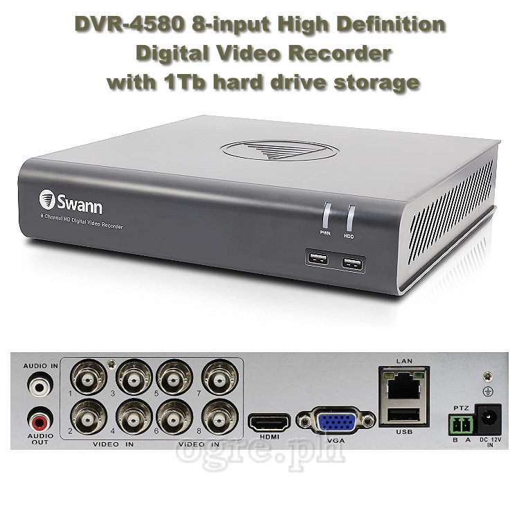 SWDVK-845804V 4-Camera 8-Channel 1080p HD Security System with 1Tb DVR (Refurbished Australian Surplus)