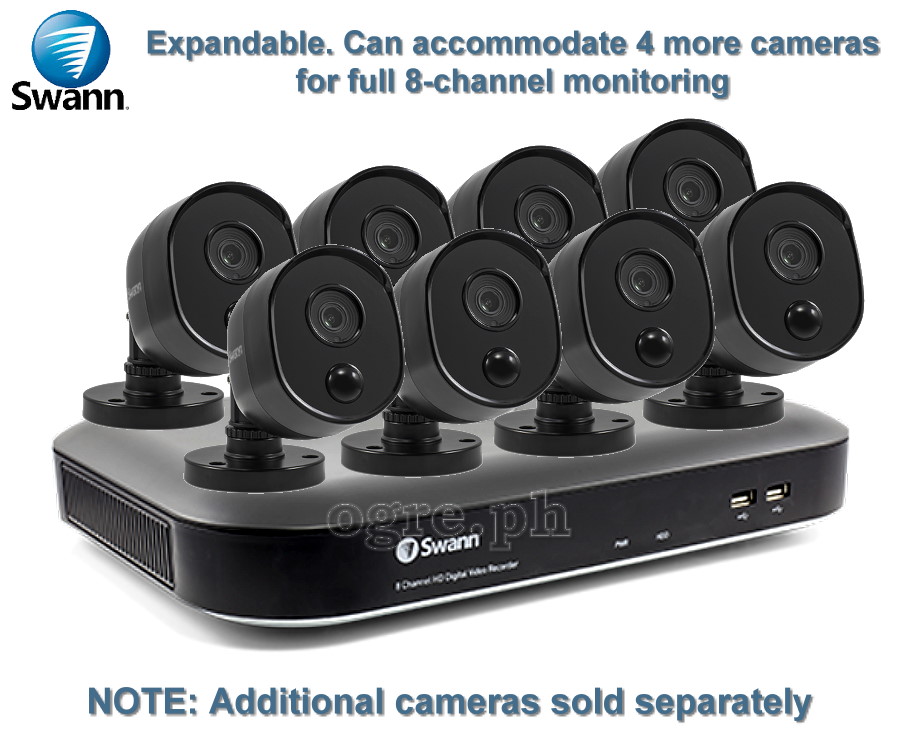 SWDVK-855804 4-Camera 8-Channel 4K Ultra HD DVR Security System with 2Tb DVR (Refurbished Australian Surplus)