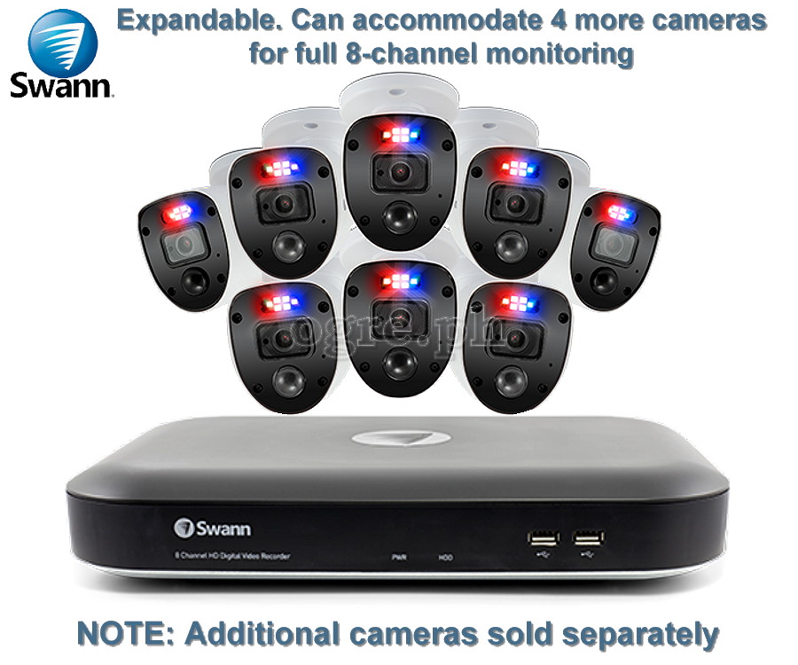 SWDVK-855804WL 4-Camera 8-Channel 4K Ultra HD DVR Security System with 2Tb DVR (Refurbished Australian Surplus)