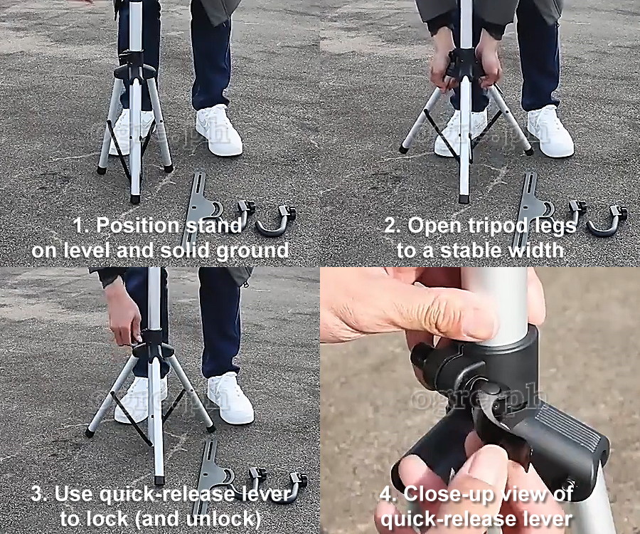 PR-170 Adjustable Aluminum Bike Display / Storage Stand