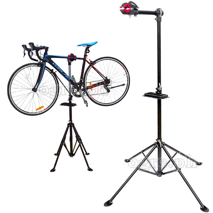 RS-100 Professional Bike Repair / Maintenance Stand with Collapsible 4-Legged Base and Quick-Release Adjustments