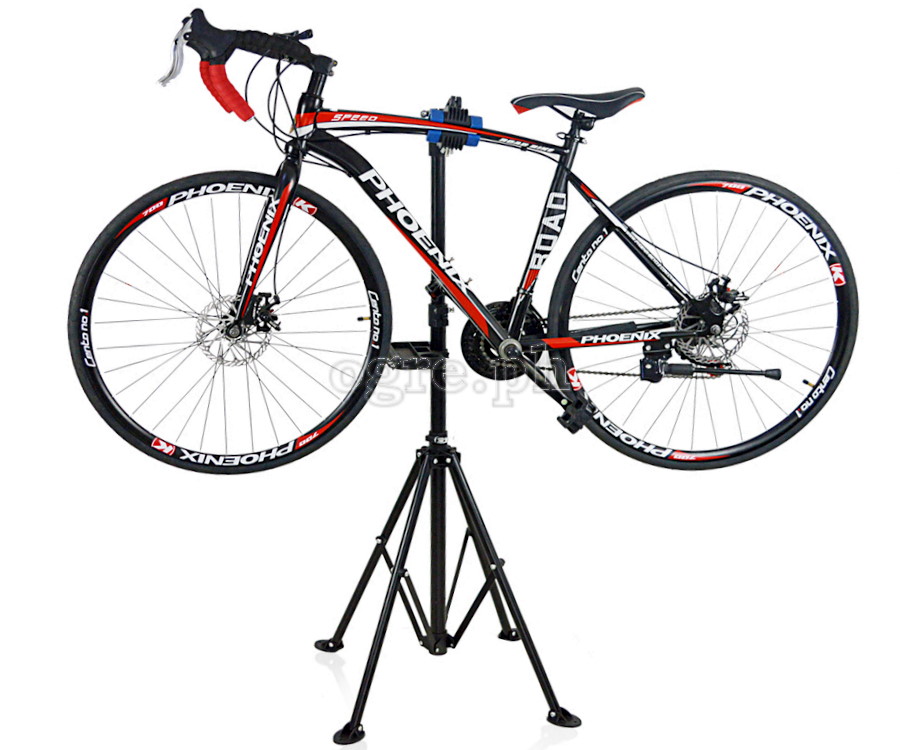 RS-100 Professional Bike Repair / Maintenance Stand with Collapsible 4-Legged Base and Quick-Release Adjustments