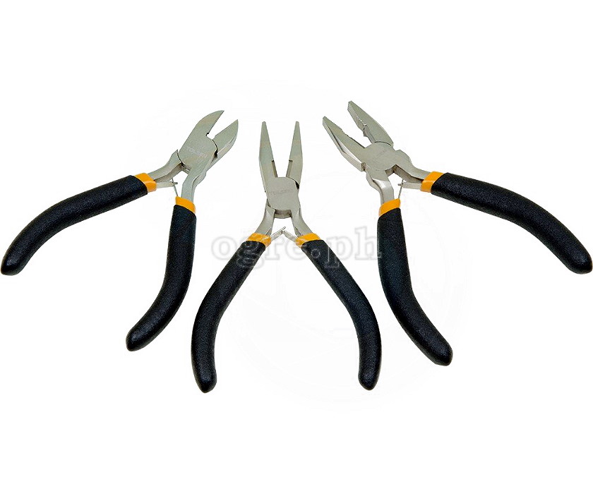 10038 3pcs Mini Pliers Set 115mm (4.5”)