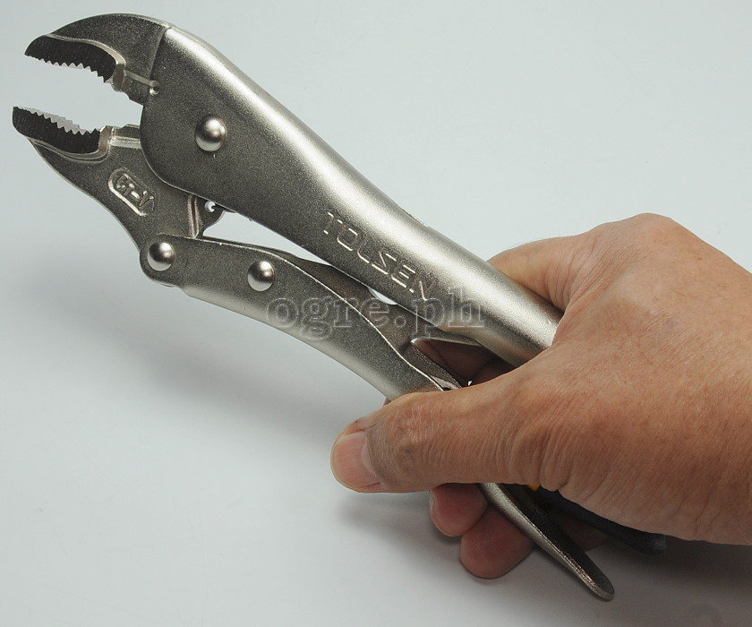 10049 Industrial Locking Pliers Curved Jaws 250mm (10”)