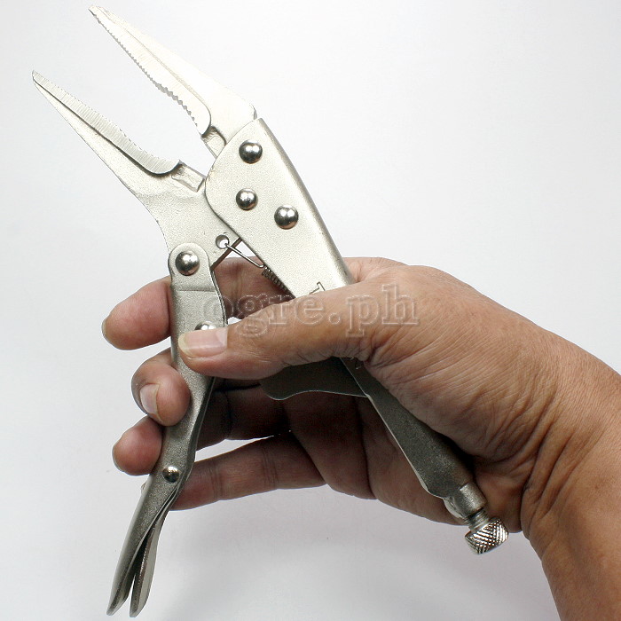 10052 Long Nose Locking Pliers 230mm (9”)