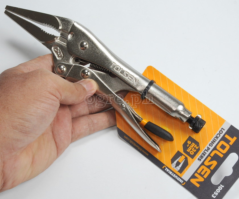 10053 Industrial Locking Pliers Long Nose 230mm (9”)