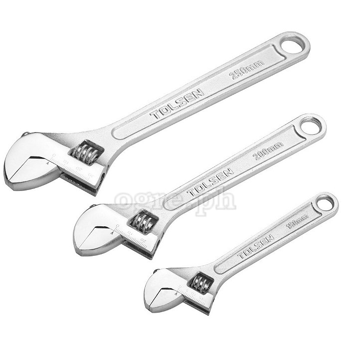 15007 3pcs Adjustable Wrenches Set (6”, 8”, 10”)