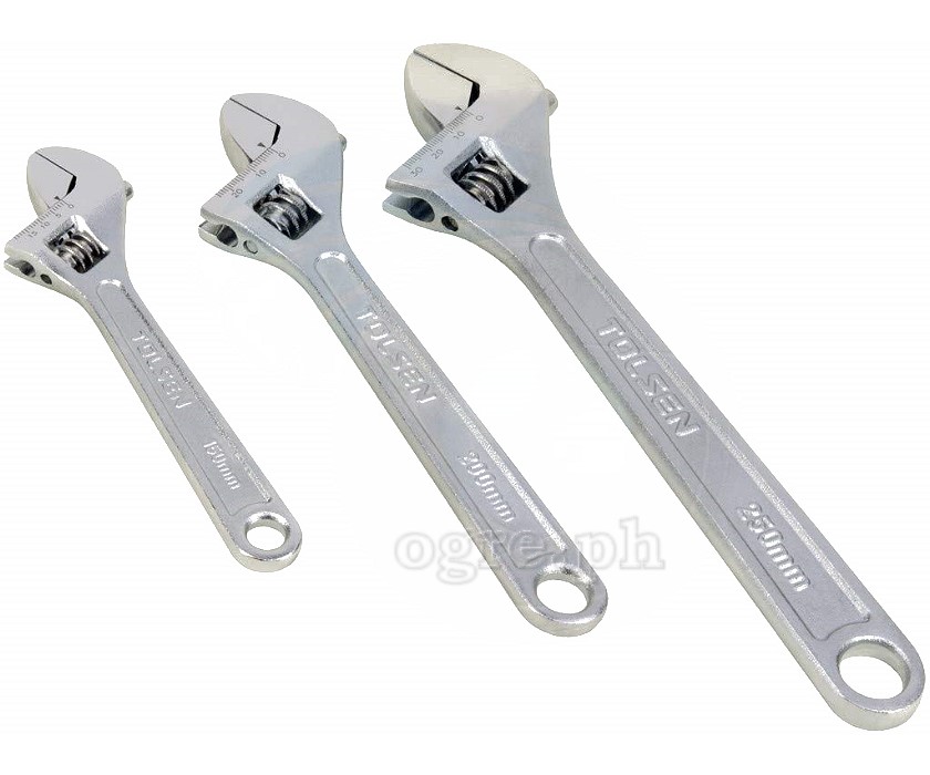 15007 3pcs Adjustable Wrenches Set (6”, 8”, 10”)