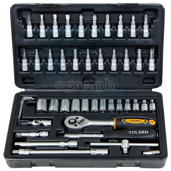 15138 46pcs 1/4″ Drive Bits and Sockets Set