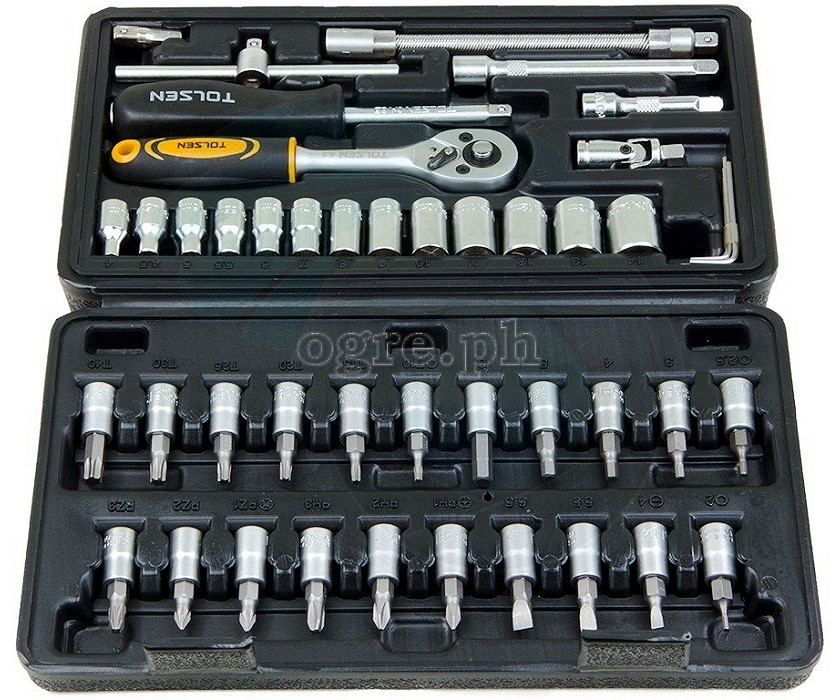 15138 46pcs 1/4″ Drive Bits and Sockets Set